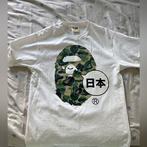 BAPE Japan Big Ape Head City Tee 'White' men size large used